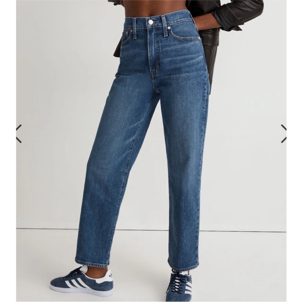 Madewell The Perfect High Waist Straight Leg Jeans in Mayfield Wash